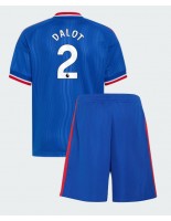 Manchester United Diogo Dalot #2 Vieraspaita Lasten 2026-27 Lyhythihainen (+ shortsit)
